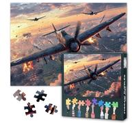 Puzzle da 1000 pezzi per adulti, aeroplani nella seconda guerra mondiale, puzzle storico, pezzi di puzzle stabili di qualità, senza polvere, pezzo da collezione, 50,5 x 70,5 cm