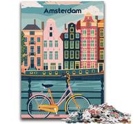 Puzzle da 1000 pezzi per adulti Affascinante Amsterdam Puzzle da 1000 pezzi, ideale come regalo per tutta la famiglia Adatto per e 14 (26x38cm)