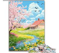 Puzzle da 1000 pezzi per adulti, affascinante puzzle di cottage, ideale per adolescenti e collezionisti, regalo da viaggio, attività per famiglie, 50x75cm