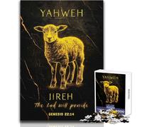 Puzzle da 1000 pezzi per adulti Agnello di Dio, Yahweh Jireh Un'opera d'arte Regalo per compleanni per bambini dai 14 anni in su (dimensioni 50x75cm)