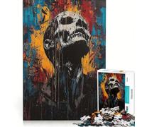 Puzzle da 1000 pezzi per adulti "Agonia e Risveglio", opera d'arte espressionista contemporanea, gioco impossibile, attività divertenti da fare in casa, regalo di Natale o compleanno 38x26cm
