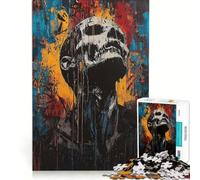 Puzzle da 1000 pezzi per adulti "Agonia e Risveglio", opera d'arte espressionista contemporanea, gioco impossibile, sfida difficile, per rafforzare l'amore tra le coppie 50x75cm
