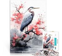 Puzzle da 1000 pezzi per adulti Airone Acquerello Antistress Vacanza in patria Uccidere il tempo Lista dei desideri con Babbo Natale 75x50cm