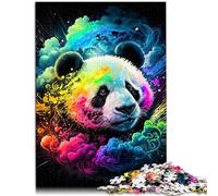 Puzzle da 1000 pezzi per adulti al neon panda gioco impegnativo 26 x 38 cm divertente per la casa di compleanno regalo di viaggio