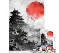 Puzzle da 1000 pezzi per adulti Alba al castello di Edo Giocattoli antistress Ottimi regali e giocattoli per giochi educativi Allena il tuo cervello e le tue mani Dimensioni 38x52cm