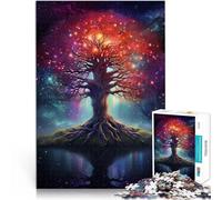 Puzzle da 1000 pezzi per adulti albero cosmico della vita Giocattoli di gioco impegnativi Ogni pezzo è unico - Gioco divertente e stimolante per tutta la famiglia 38x26cm