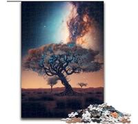 Puzzle da 1000 pezzi per adulti, Albero Cosmico della Vita, in legno, regalo perfetto per bambini dai 14 anni in su, 50x75cm, gioco rompicapo per adolescenti, regalo perfetto per le feste