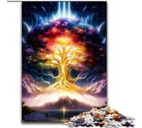 Puzzle da 1000 pezzi per adulti, Albero Cosmico della Vita, in legno, regalo perfetto per genitori, amanti e amici - età 14+, 50x75cm, ideale per compleanni, vacanze, Natale e Halloween