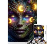 Puzzle da 1000 pezzi per adulti albero cosmico donna giocattolo decorazione da parete regalo per compleanni giochi educativi lista dei desideri con Babbo Natale dimensioni 50x75cm