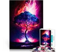 Puzzle da 1000 pezzi per adulti Albero Cosmico per il giocattolo di sfida del gioco educativo con poster abbinato e foglio di quiz 75x50cm