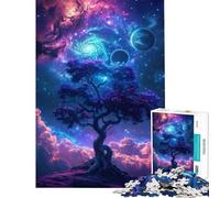 Puzzle da 1000 pezzi per adulti albero d'acero cosmico stimola la mente decorazione perfetta gioco rompicapo adatto dai 14 anni in su (38x26cm)