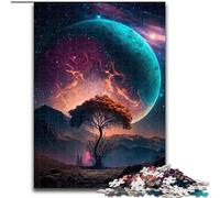 Puzzle da 1000 pezzi per adulti, Albero del Pianeta in legno, regalo per uomini e donne, per tutti i giorni e per occasioni speciali, 50x75cm, per compleanni, feste e occasioni speciali