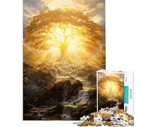 Puzzle da 1000 pezzi per adulti Albero della Luce Eterna sfida per l'intelligenza giocattolo coinvolgente gioco pratico decorazione da parete idee regalo (dimensioni 38x52cm)