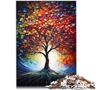 Puzzle da 1000 pezzi per adulti albero della saggezza puzzle colorato giochi educativi 26 x 38 cm, decorazione per la casa unica e regali per bambini dai 14 anni in su