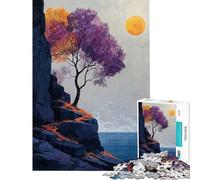 Puzzle da 1000 pezzi per adulti Albero della Solitudine gioco di puzzle decorazione da parete un'opera d'arte ideale come regalo per tutta la famiglia (dimensioni 50x75cm)