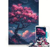 Puzzle da 1000 pezzi per adulti Albero della Solitudine tra le Nuvole Gioco rompicapo Taglio di precisione Collezione d'artista Belle Arti 50x75cm