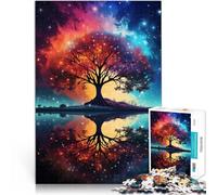 Puzzle da 1000 pezzi per adulti albero della vita Antistress Vacanza in patria Uccidere il tempo Migliorare l'amore tra le coppie 52x38cm
