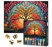 Puzzle da 1000 pezzi per adulti - Albero della vita: arte vivace e colorata, puzzle per adulti di alta qualità per decorazione della casa, puzzle sofisticato (70 x 50 cm)