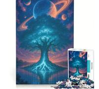 Puzzle da 1000 pezzi per adulti "Albero della Vita Celeste", gioco educativo, per divertimento in famiglia, collezione d'artista, opera d'arte 38x52cm