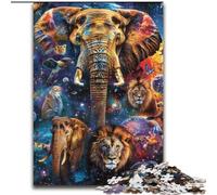 Puzzle da 1000 pezzi per adulti, Albero della vita colorato in legno, regalo perfetto per bambini dai 14 anni in su, 50x75cm, stimolante e divertente, attività per famiglie