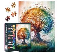 Puzzle da 1000 pezzi per adulti - Albero della vita con farfalle a turbinio, arte ad acquerello, puzzle di alta qualità, 27,5 x 19,7 pollici, per adulti (70 x 50 cm)