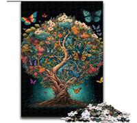 Puzzle da 1000 pezzi per adulti, Albero della vita, decorazione fai da te, sfida per il cervello, per adulti, famiglia, regalo di Natale (dimensioni: 26x38cm)