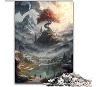 Puzzle da 1000 pezzi per adulti,Albero della Vita del Paradiso,Puzzle da 1000 pezzi per adulti,Gioco interattivo per famiglie,Decorazione fai da te per la casa,Regalo rompicapo impegnativo (26x38cm)