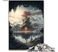 Puzzle da 1000 pezzi per adulti Albero della vita del Paradiso Puzzle impossibili per adulti dimensioni 50x75cm Regalo perfetto per le feste, opera d'arte fai da te