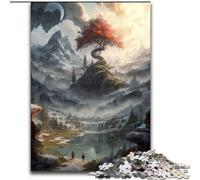 Puzzle da 1000 pezzi per adulti, Albero della vita del Paradiso, Puzzle in legno per adulti, dimensioni 50x75cm, intrattenimento rilassante, regalo di Natale perfetto e decorazione per la casa.