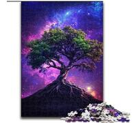 Puzzle da 1000 pezzi per adulti, Albero della vita della galassia, perfetto per adolescenti, per rafforzare i legami familiari, rompicapo e regalo fai da te per la casa (dimensioni: 26x38cm)