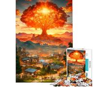 Puzzle da 1000 pezzi per adulti Albero della Vita Fantasy Gioco interattivo Decorazione da parete Sfida educativa (Dimensioni 38x26cm)
