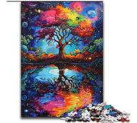 Puzzle da 1000 pezzi per adulti Albero della vita, gioco per famiglie, antistress, sfida difficile, rafforza l'amore tra coppie (dimensioni 50x75cm)