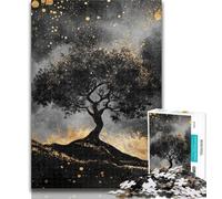Puzzle da 1000 pezzi per adulti, albero della vita in bianco e nero, 1000 pezzi, decorazione artistica da parete e idea regalo di compleanno per amici, ufficio a casa, 26x38cm