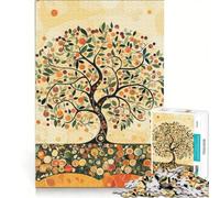 Puzzle da 1000 pezzi per adulti Albero della Vita in stile Gustav gioco rompicapo taglio di precisione collezione d'artista belle arti 50x75cm