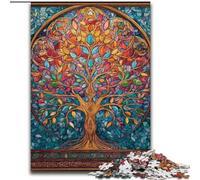 Puzzle da 1000 pezzi per adulti, Albero della vita, perfetto per adolescenti, per rafforzare i legami familiari, rompicapo e regalo fai da te per la casa, 50x75cm