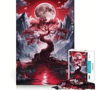 Puzzle da 1000 pezzi per adulti Albero della Vita Torii Gate Taglio preciso Arte creativa Gioco per la mente Tempo libero Divertente Gioco di compleanno Regalo (38x52cm)