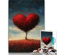 Puzzle da 1000 pezzi per adulti, albero dell'amore, giochi educativi, decorazione per la casa, adatto per la decorazione del desktop (dimensioni 38x26cm)