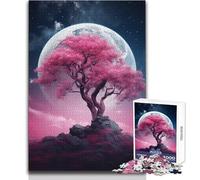 Puzzle da 1000 pezzi per adulti Albero di ciliegio cosmico Gioco di precisione esatto per trascorrere il tempo libero in modo piacevole e tranquillo Dimensioni del giocattolo 50x75cm