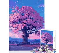 Puzzle da 1000 pezzi per adulti,albero di ciliegio in fiore,giocattolo educativo,fantastici regali e giocattoli,gioco educativo,lista dei desideri con Babbo Natale,dimensioni 50x75cm