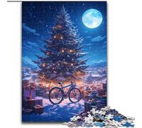 Puzzle da 1000 pezzi per adulti, albero di Natale colorato in legno, con gioco interattivo per famiglie, tutte le età 1000 pezzi(50x75cm)