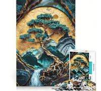 Puzzle da 1000 pezzi per adulti, Albero d'oro dell'armonia, gioco rilassante, taglio di precisione, adatto come decorazione da scrivania 50x75cm