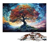 Puzzle da 1000 pezzi per adulti albero magico colorato e strano puzzle per famiglie attività divertenti a casa regalo di compleanno regali di viaggio 1000 pezzi (38x26 cm)