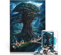 Puzzle da 1000 pezzi per adulti Albero Sacro della Valle della Luce della Luna Giochi di relax Regalo di compleanno, regali, arte murale 75x50cm