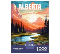 Puzzle Da 1000 Pezzi Per Adulti Alberta Canada Travel Puzzle Per Adulti Gioco Pratico Difficile Difficile Unico Compleanno E Regali 70x50cm/1000pcs