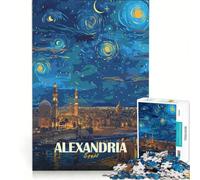 Puzzle da 1000 pezzi per adulti, Alessandria Egitto, Notte stellata, gioco impossibile, sfida difficile, rafforza l'amore tra le coppie 38x52cm