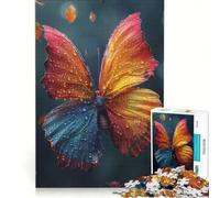 Puzzle da 1000 pezzi per adulti Ali baciate dalla rugiada, gioco per famiglie, assemblaggio di figure, compleanno e Natale 50x75cm