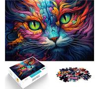Puzzle da 1000 pezzi per adulti Alice Cat per divertimento durante le attività a casa, regalo di compleanno, regalo di viaggio, adatto per e ragazzi dai 14 anni in su, 26 x 38 cm