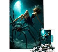 Puzzle da 1000 pezzi per adulti: Alice ragno e teschi nella caverna Puzzle da 1000 pezzi fai da te sfida difficile regalo di compleanno regalo (38x52cm)