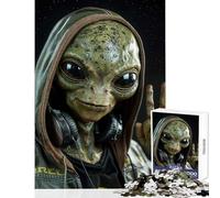 Puzzle da 1000 pezzi per adulti Alien Hip Hop Decorazione per la casa Giocattoli Regali per donne Uomini Gioco rompicapo Difficile e sfida Dimensioni 50x75cm