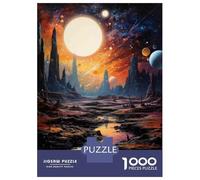 Puzzle Da 1000 Pezzi Per Adulti Alien Landscape with River Puzzle Per Adulti Gioco Pratico Analisi E Logica Difficile E Stimolante 38x26cm/1000pcs